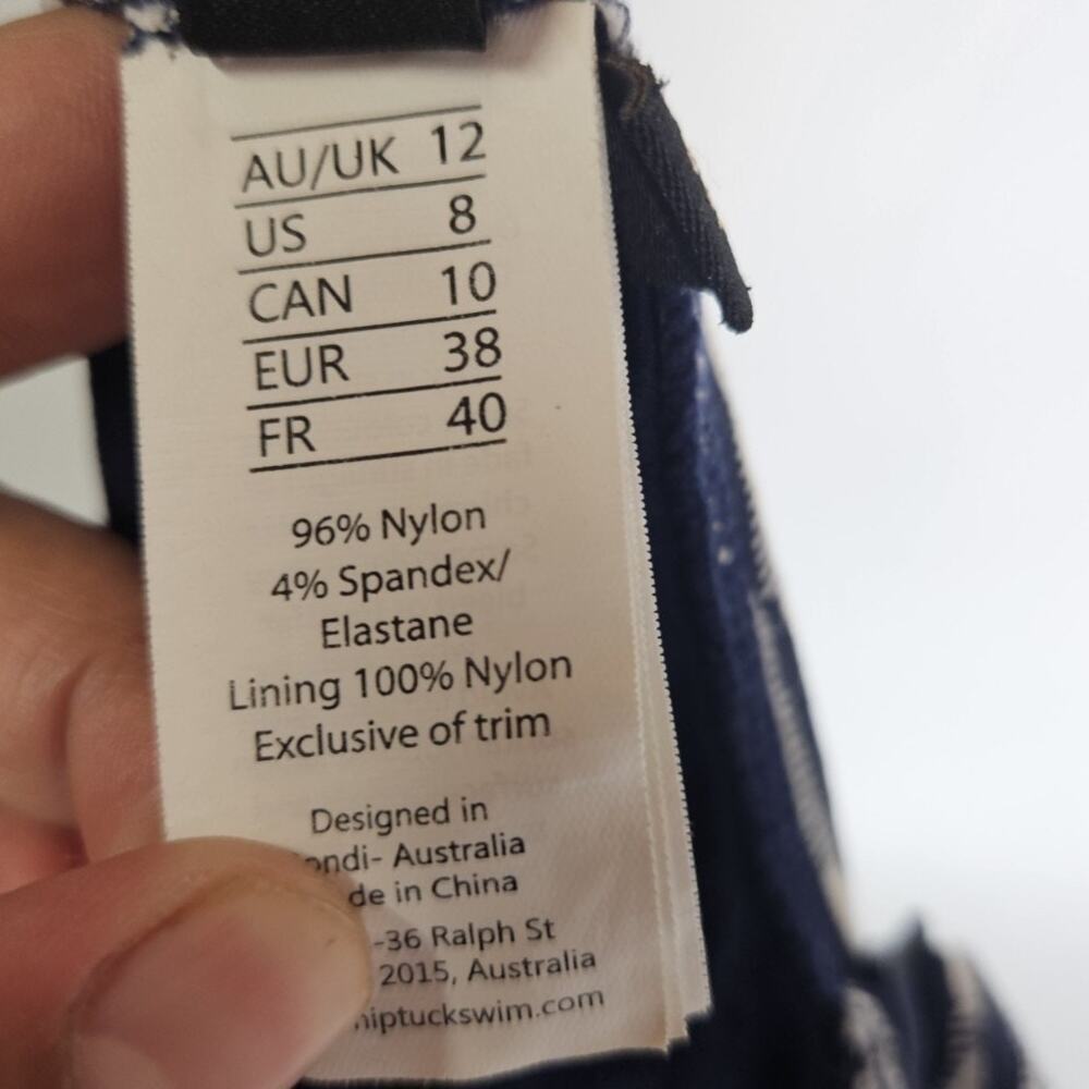 Nip Tuck Textired One Piece Swim Suit Size 8 Wome… - image 5